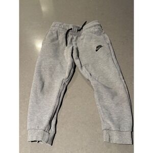 Nike Kids Gray Jogger Sweatpants Drawstring‎ Sportswear XS